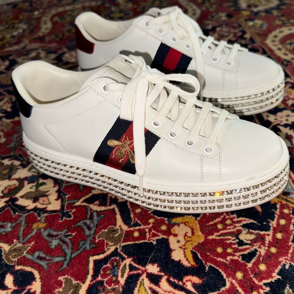Rhinestone Gucci Sneakers